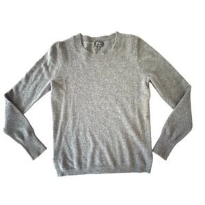 J. Crew 100% Cashmere Sweater Pullover gray XS Crew Neck